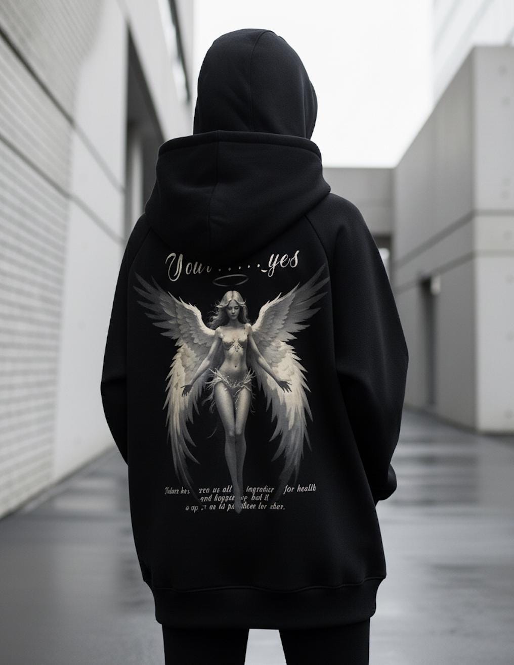 Full Zip Up Face Hoodie, Graphic Streetwear Sweatshirt, Cyber Y2K Goth Star Jacket, Alternative Opium Style Clothing, Mask Hood