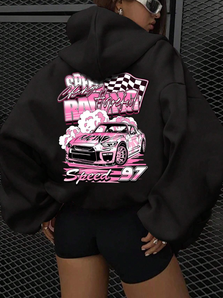 Layora - Black Tribal Graphic Hoodie