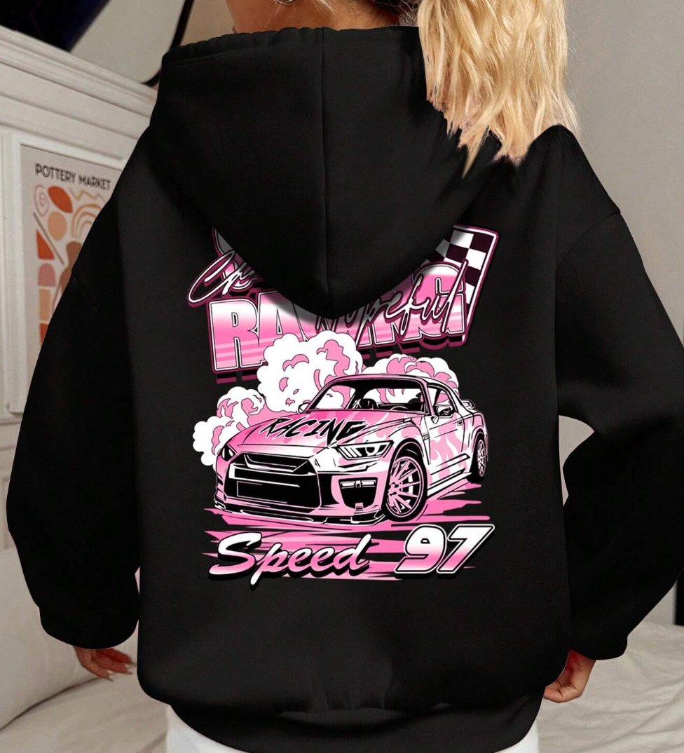 Layora - Black Tribal Graphic Hoodie