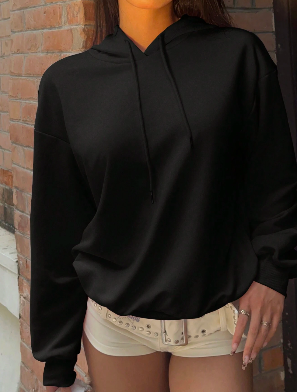 Layora - Black Tribal Graphic Hoodie